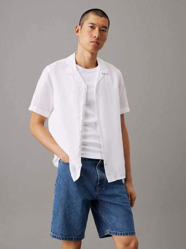 Linen Cotton Cuban Collar Shirt