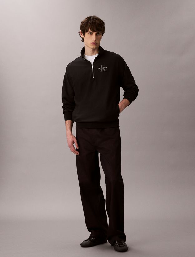 Premium Terry Relaxed Quarter Zip Sweatshirt