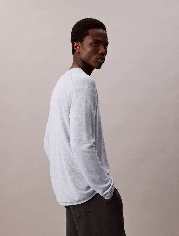 Linen Blend Dual Tone Jumper