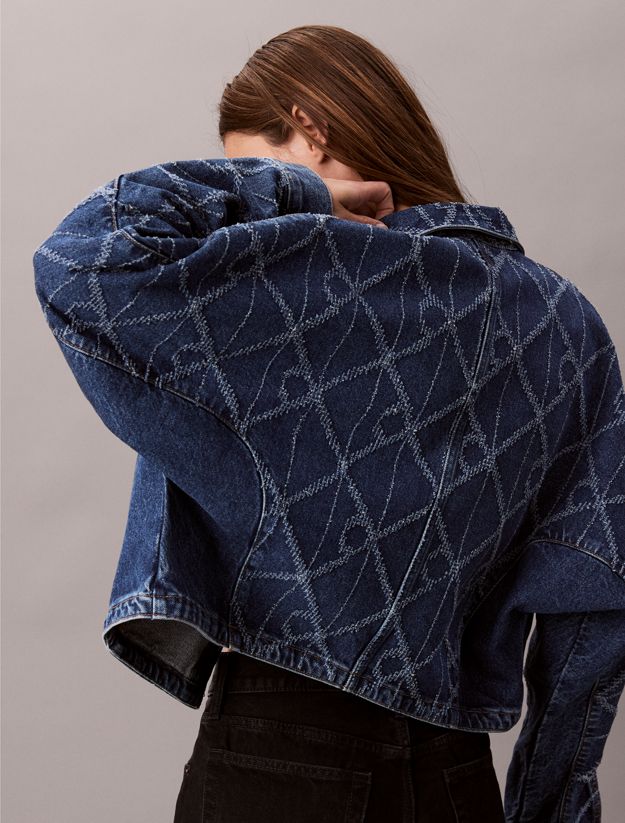 All-Over Logo Denim Jacket