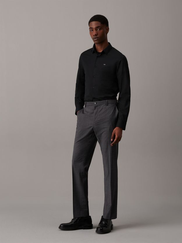 Slim Poplin Stretch Shirt