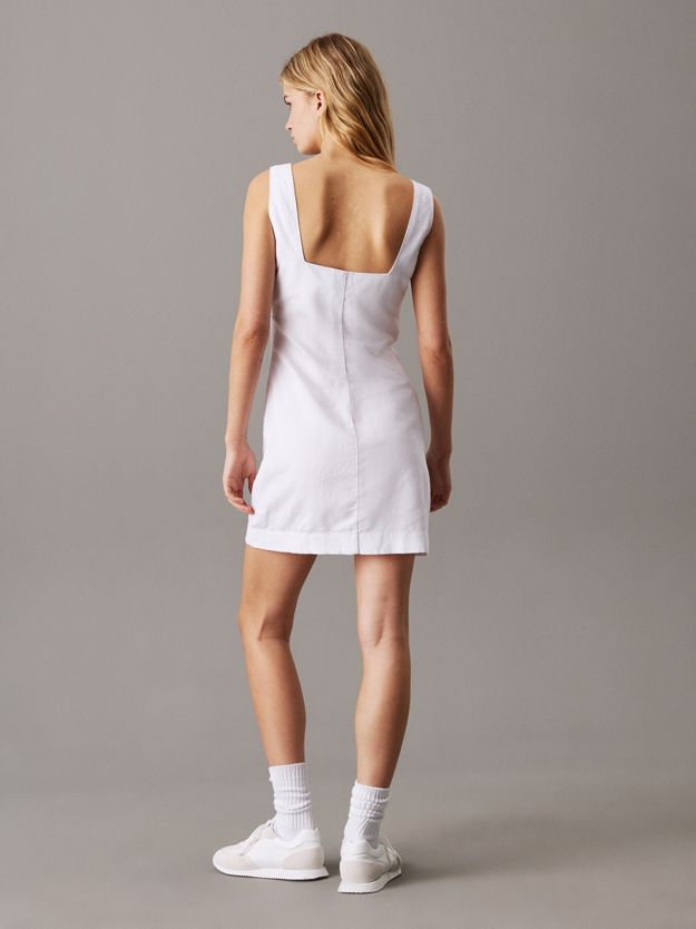 Soft Cotton Linen Mini Dress