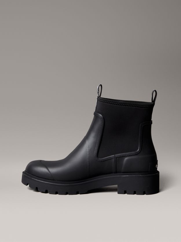Heeled Flexible Lug Sole Rainboots