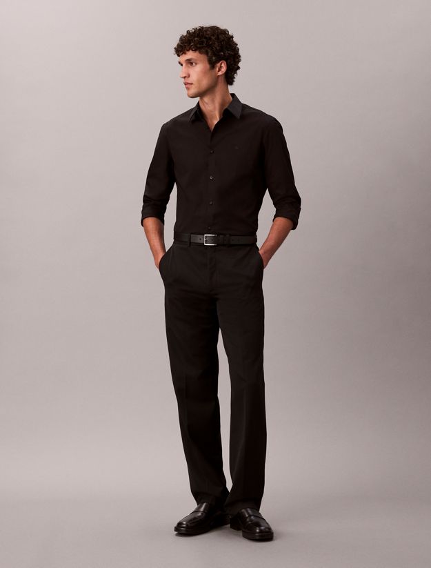 Slim Stretch Poplin Shirt