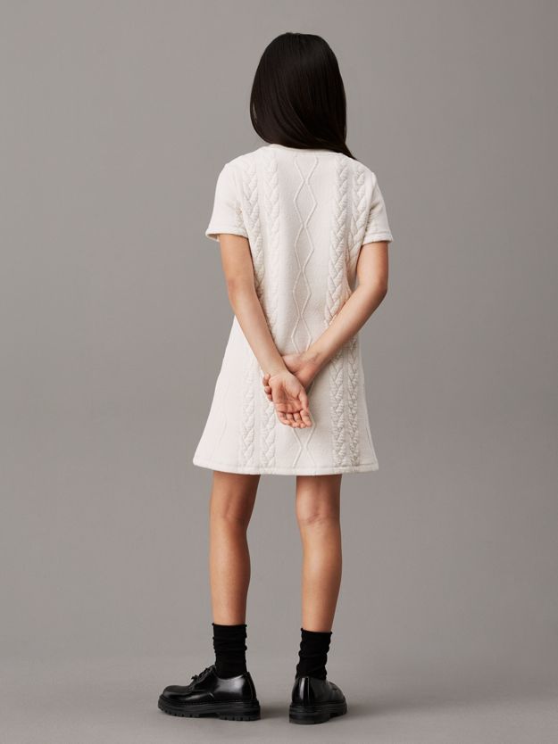 Flared Cable Knit Dress