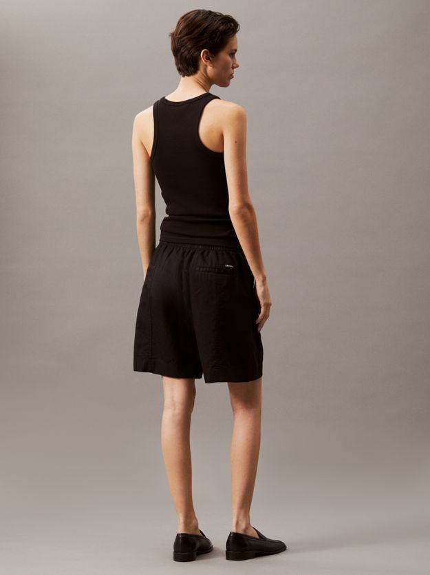 Cotton Linen Twill Shorts