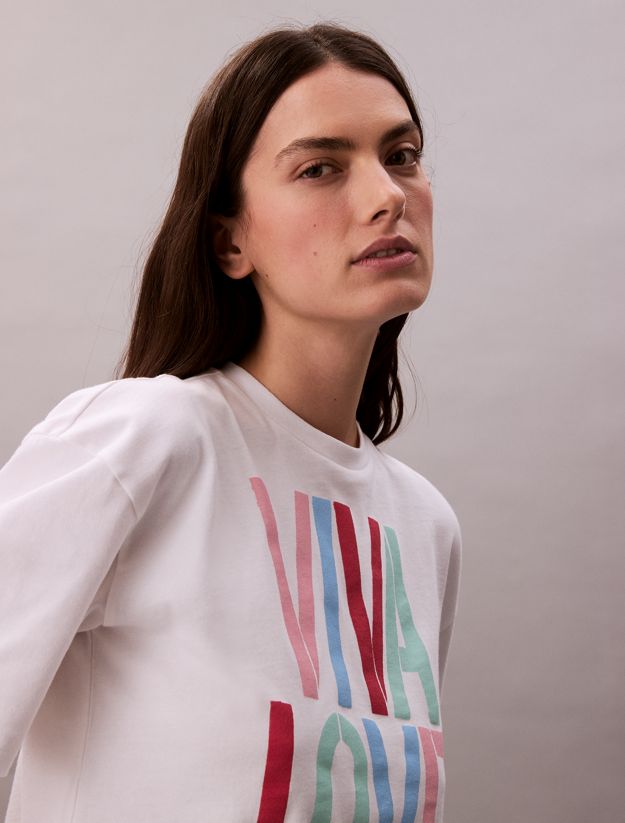 Marc Hundley Pride Graphic Relaxed Cropped T-Shirt