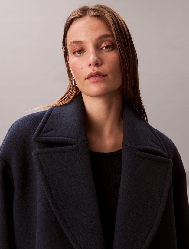 Wool Blend Peacoat