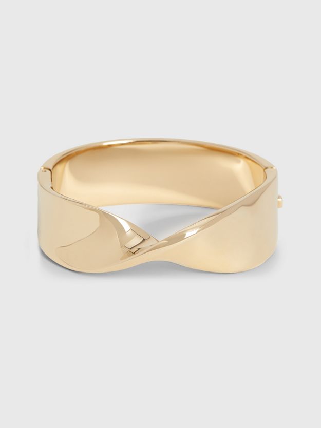 Twisted Hinged Bangle Bracelet