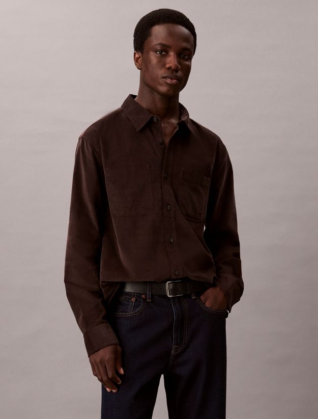 Corduroy Relaxed Button-Down Shirt