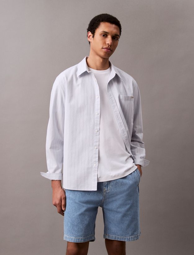 Relaxed Pull On Denim Shorts