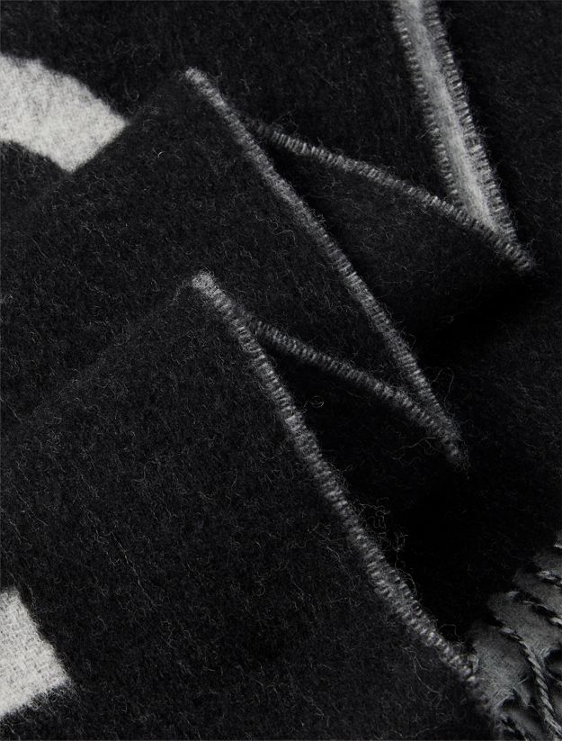 Warm Soft Wool Logo Scarf