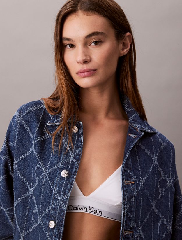 All-Over Logo Denim Jacket