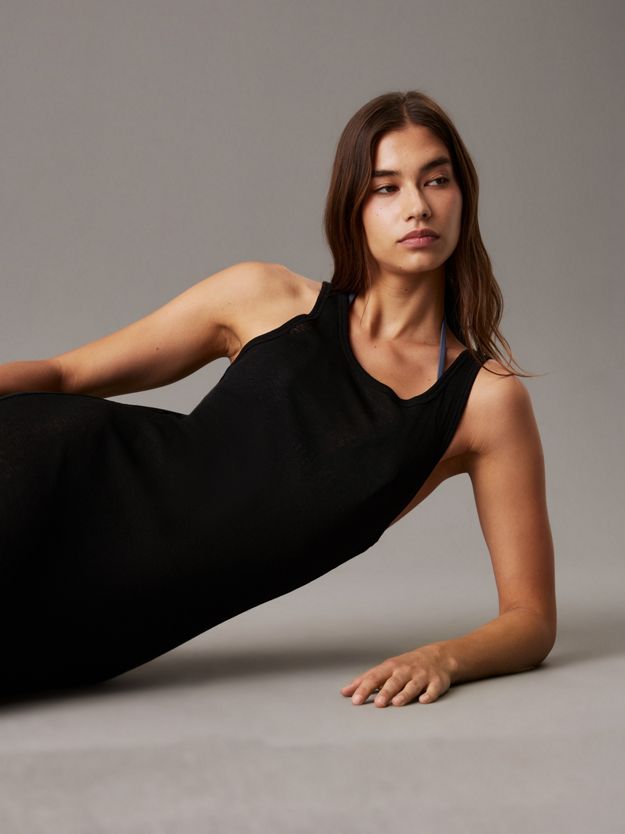 Rib Jersey Maxi Beach Dress