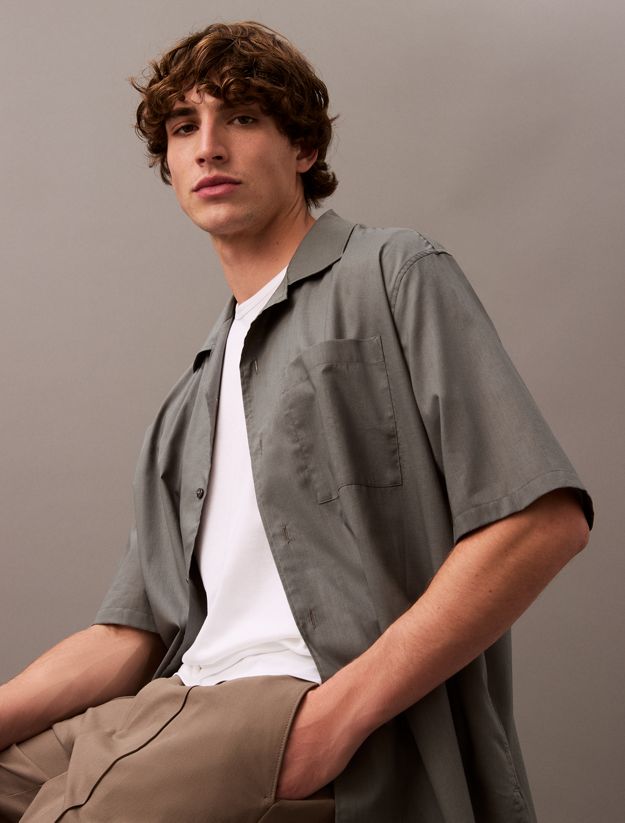 Relaxed Cotton Gauze Shirt