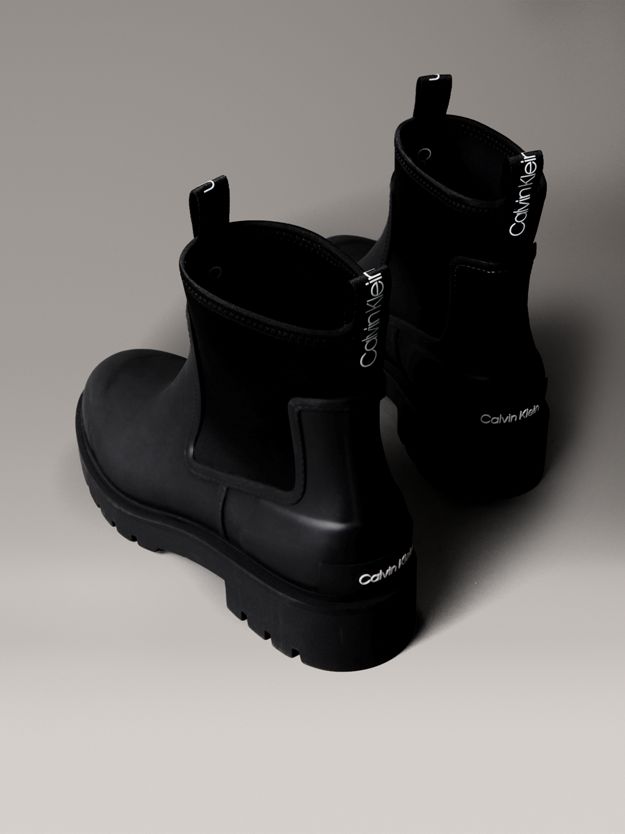 Heeled Flexible Lug Sole Rainboots