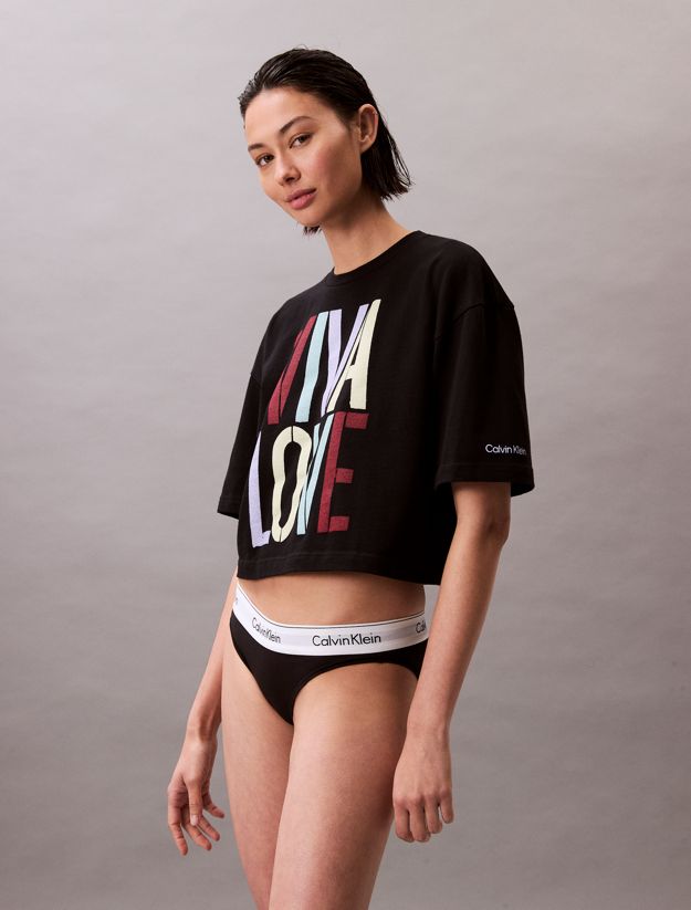 Marc Hundley Pride Graphic Relaxed Cropped T-Shirt