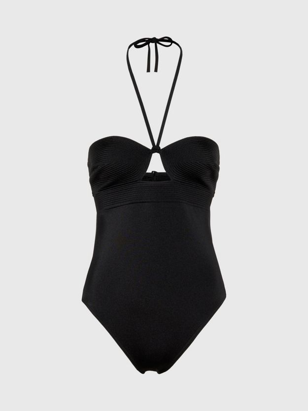Halter Neck Swimsuit - Structured