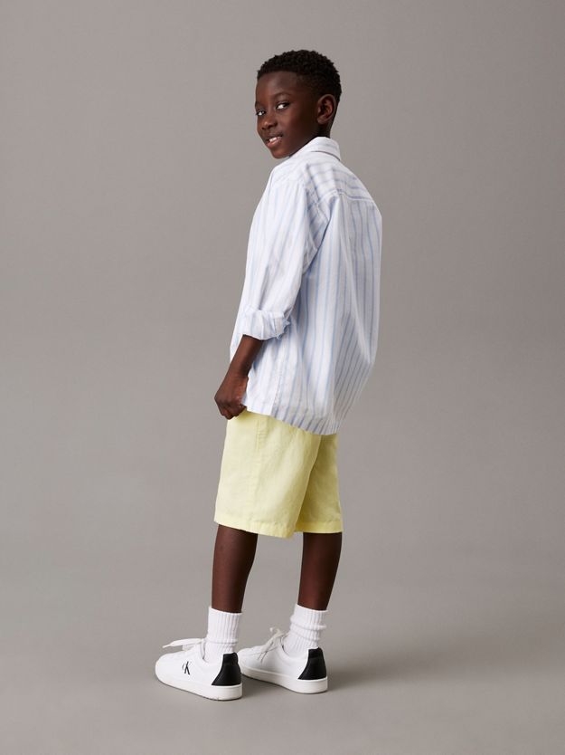 Relaxed Linen Blend Shorts