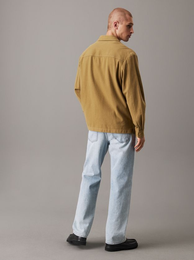 Relaxed Flannel Shirt Jacket