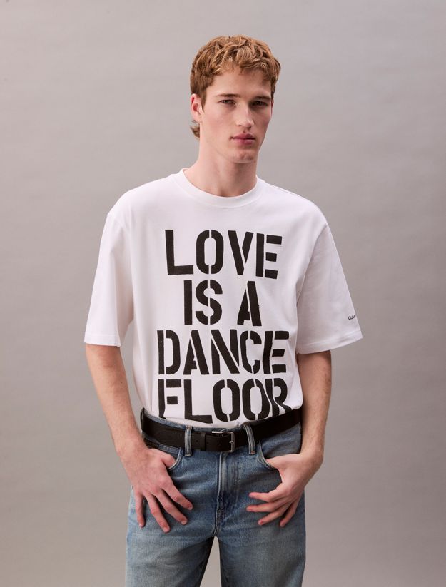 Marc Hundley Pride Love Is A Dance Floor Graphic Relaxed T-Shirt
