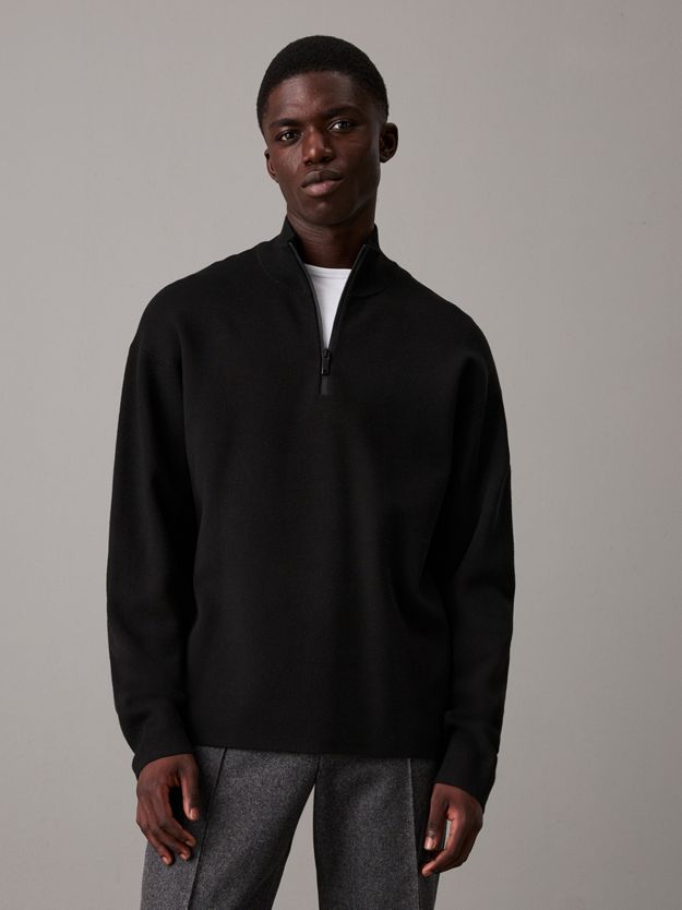 Relaxed Quarter Zip Jumper