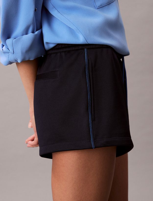 High Shine French Terry Mini Shorts