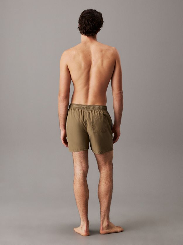 Medium Drawstring Swim Shorts - CK Monogram