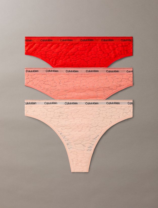 3 Pack Brazilian Briefs - Icon Lace