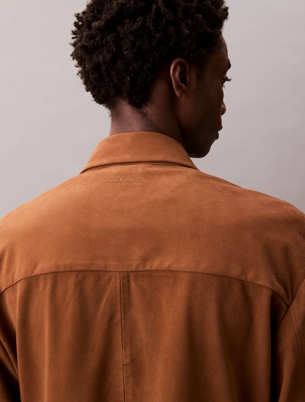 Suede Blouson Jacket