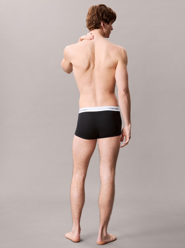 3 Pack Low Rise Trunks - Icon Cotton Stretch