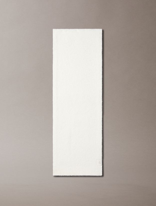 Soft Boucle Signature Logo Scarf