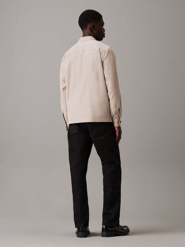 Boxy Twill Overshirt