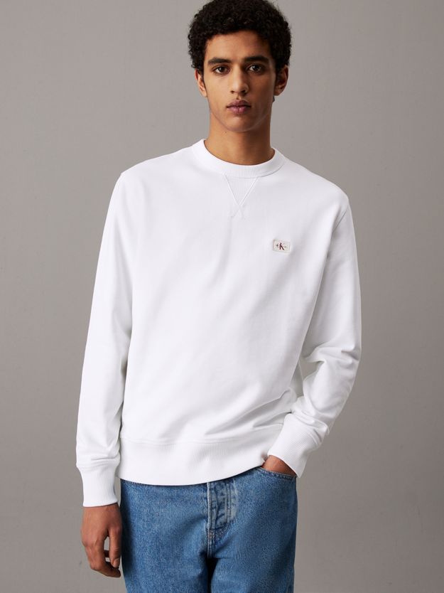 Cotton Terry Badge Sweatshirt