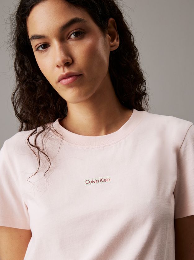 Slim Cropped Badge T-shirt