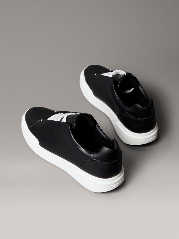 Leather Hidden Eyelet Lacing Trainers