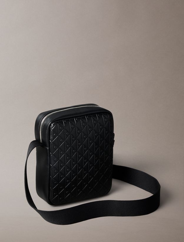 Embossed Allover Monogram Reporter Bag
