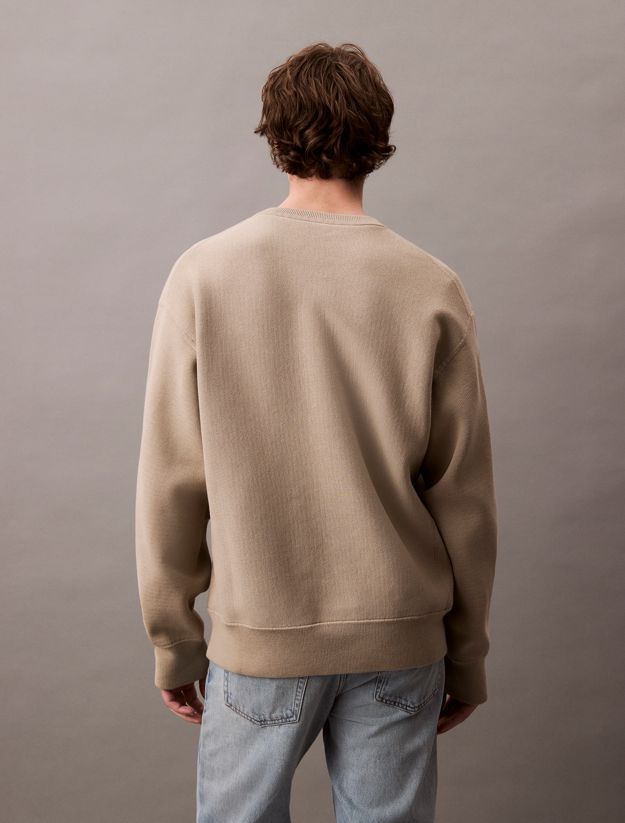 Cotton Blend Relaxed Sweatshirt