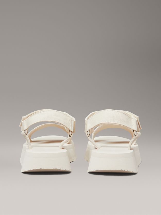 Canvas Platform Sandals
