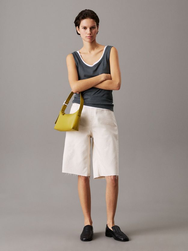 Slim Linen Jersey Tank Top