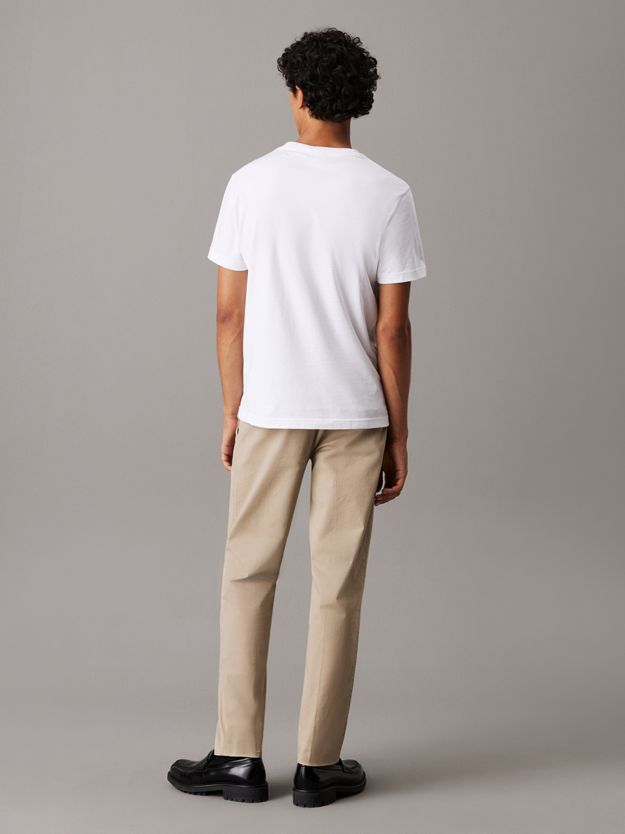 Tapered Twill Pleated Trousers