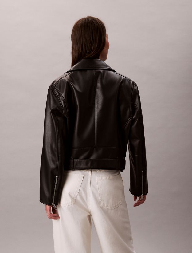 Faux Leather Biker Jacket