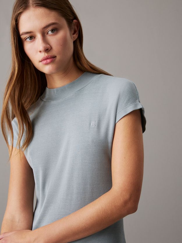 Cotton Jersey Cap Sleeve Dress