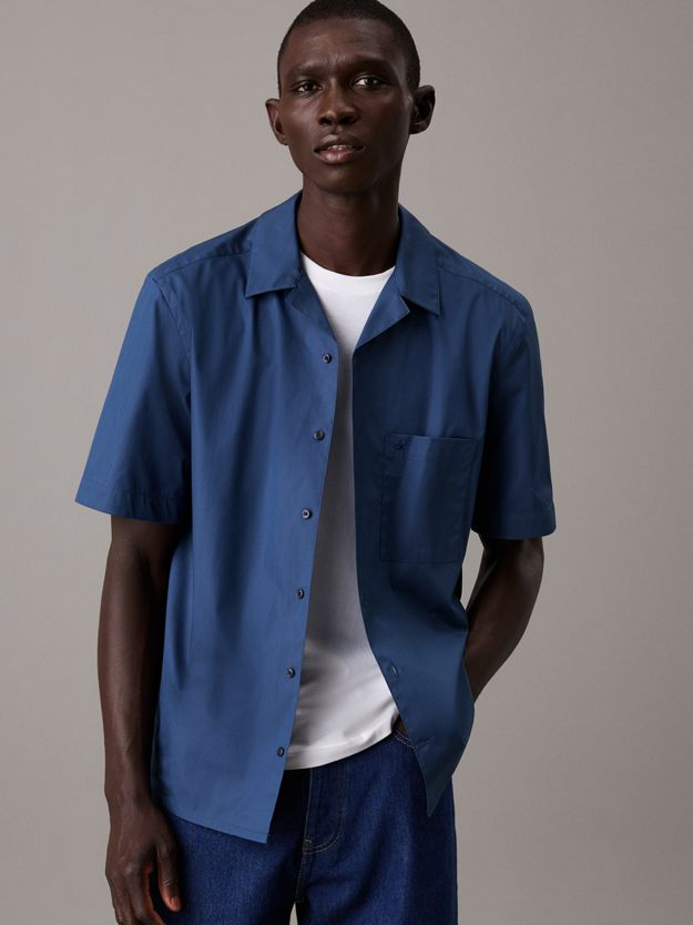 Cuban Collar Short Sleeve Shirt