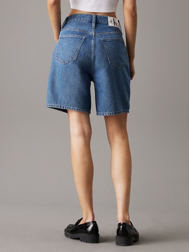 Denim Bermuda Mom Shorts