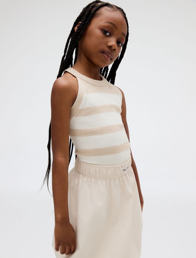 Flared Bubble Hem Skirt