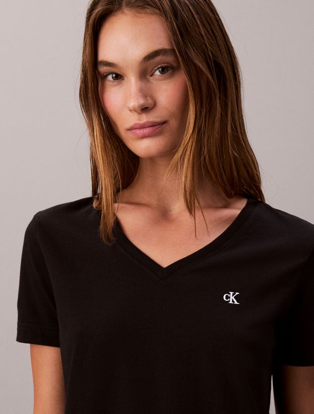 Relaxed Monogram V-Neck T-shirt