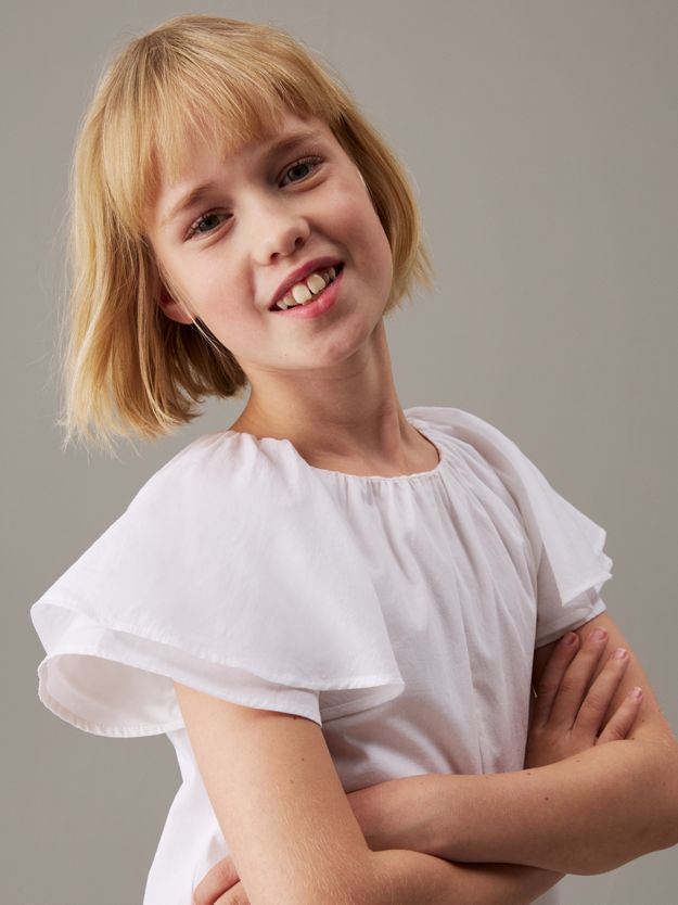 Loose Poplin Ruched Dress