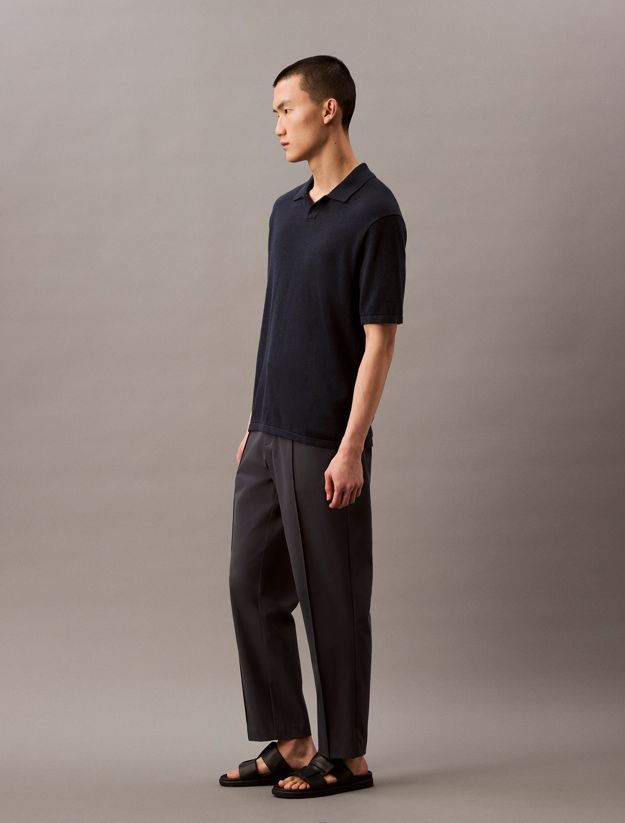 Linen Blend Short Sleeve Jumper