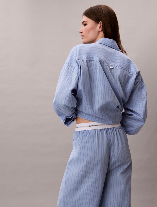 Cotton Poplin Logo Pyjama Pants